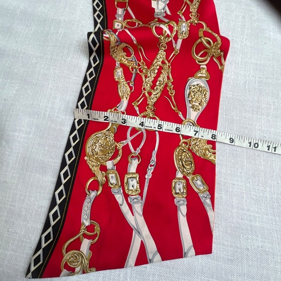 Hermes Bridges De Gala Maxi Twilly 100% Silk  8”x74”Made in France - Picture 7 of 16